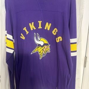 Minnesota Vikings Football Embroidered Long Sleeve Shirt Unisex